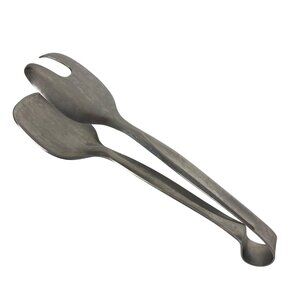 Vintage Viners Of Sheffield England Stainless Steel Serving Tongs Ice Tongs MCM